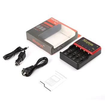 

HXY-H4e Digital LCD Display Battery Charger Advanced Protection Batteries FOR 26650/18650/18490/17335/16340/10440