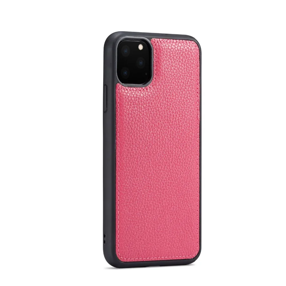 Для Apple iPhone 11 Pro Max Litchi на молнии из искусственной кожи Кошелек со съемным чехлом для карт Магнитный флип-чехол Coques Etuis Funda