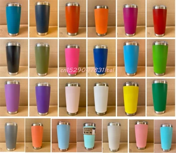

72pcs 25 color Stainless Steel Tumbler 20oz tumbler Double Wall Vacuum Insulated Travel Coffee Mug thermos mug thermos flask