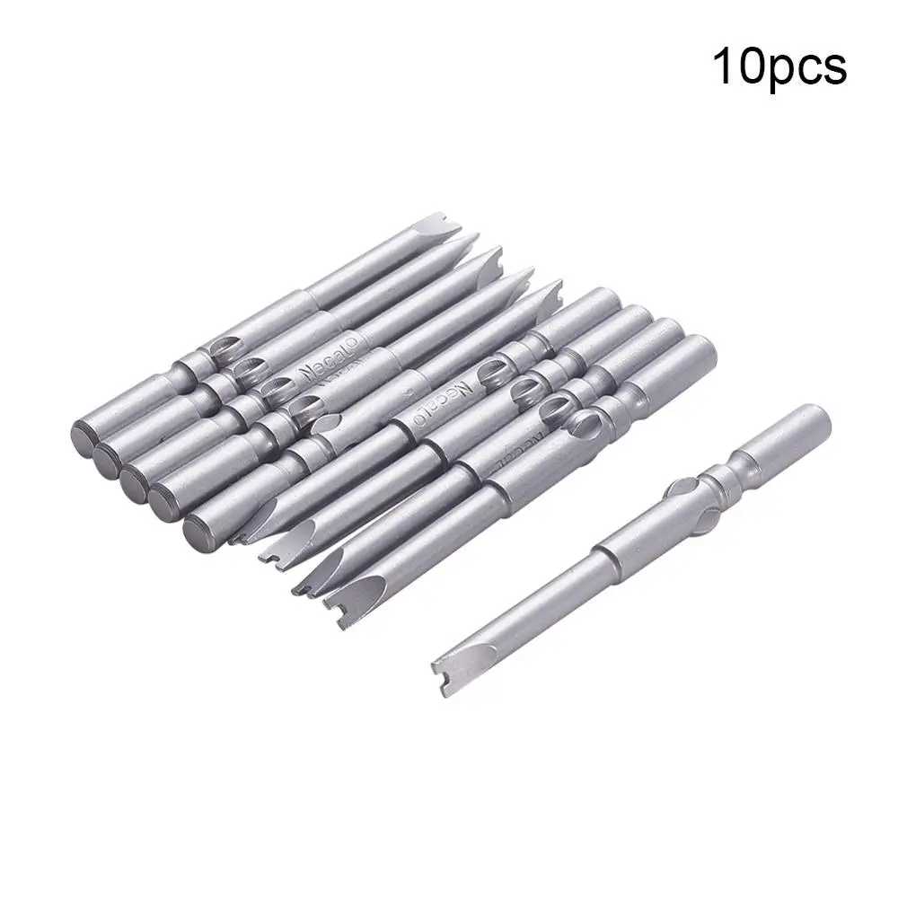 Utoolmart 10 шт. набор магнитных отверток S2 стальной круглый хвостовик 60 мм U головка U4 U5 U6 отвертка бит для электроинструментов