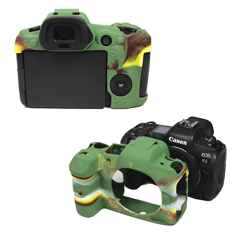 Красивый мягкий чехол для камеры Canon EOS R R5 R6 силиконовый резиновый корпуса