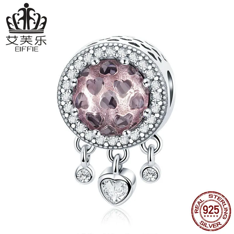scc998 Яркое сердце, сделай сам, серебро 925 пробы, оригинальная бусина для изготовления ювелирных изделий, подходит для шарма, Пандора, браслет - Цвет: scc998