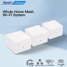 

Fenvi AC1200 Whole Home Mesh Wireless 2.4G/5GHz Network Router Repeater WiFi Bridge Extender System PK MW6/MW3 APP Remote Manage