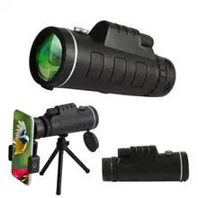 

40x60 Monocular Telescope Zoom Optical HD Lens BAK4 Prism Waterproof Anti-fog Shockproof Night Vision Tools for Bird Watching