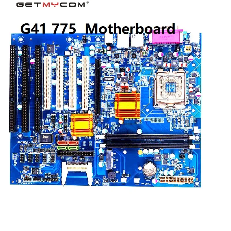 Getmycom оригинальная новая G41 Промышленная материнская плата 775pin с 2 * DDR3 4 PCI 3 ISA |