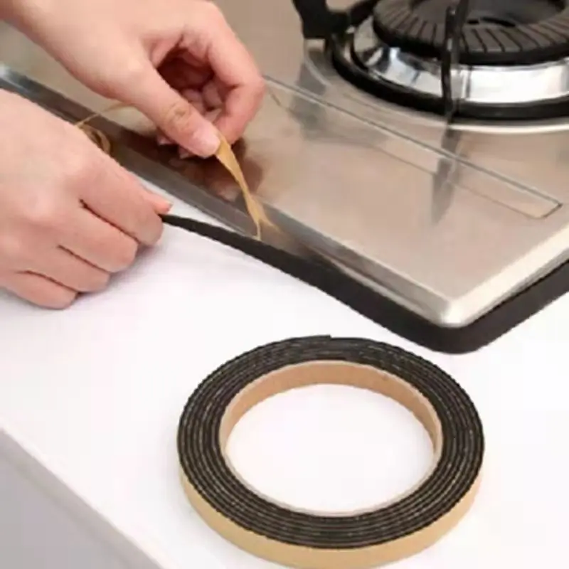 Kitchen Cooktop Anti fouling Sealing Strip Tape Wall Sticker for Corner