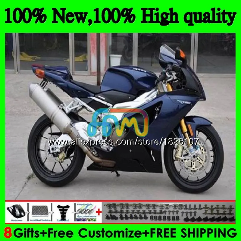 RSV1000R для Aprilia RSV1000 R Mille 03 04 05 06 55BS. 31 RSV1000RR РСВ 1000 R RR 1000R, темно-синяя новая 2003 2004 2005 2006 обтекатель