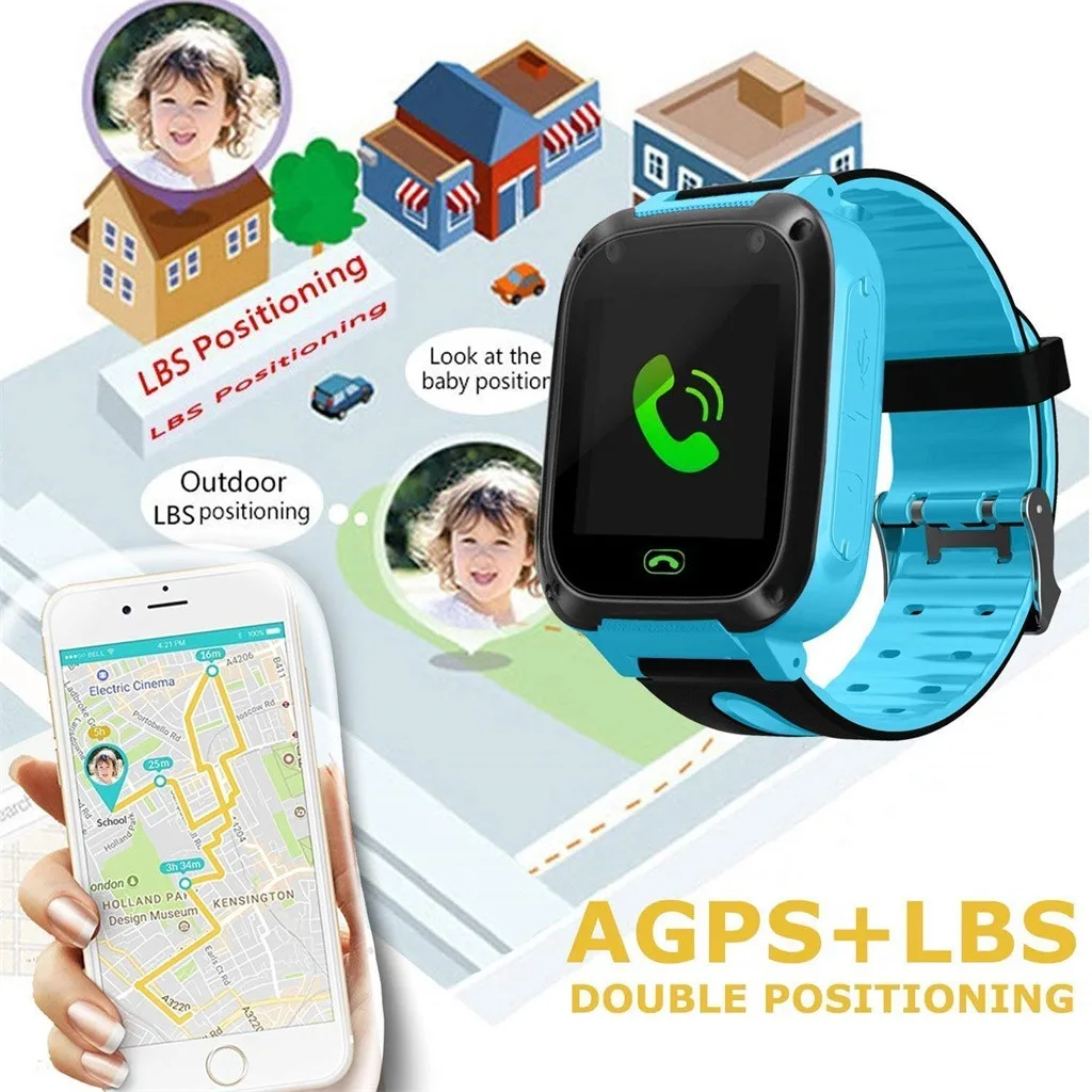 S4 детские gps умные часы Детские умные часы телефон SOS Вызов LBS отслеживание местоположения Детские умные часы# D2