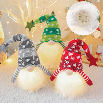 

Faceless Doll With Light Doll Santa Faceless Doll Cute Funny Christmas Doll Led Light Christmas Ornament For Home Decoration