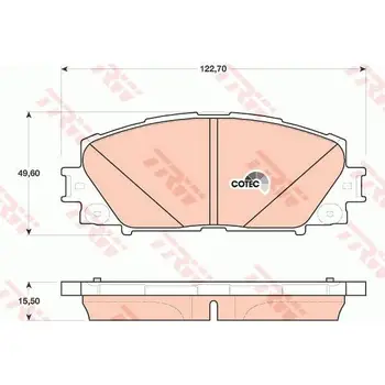 

Brake pads TOYOTA PRIUS 1.8-09/LEXUS CT 1.8-front