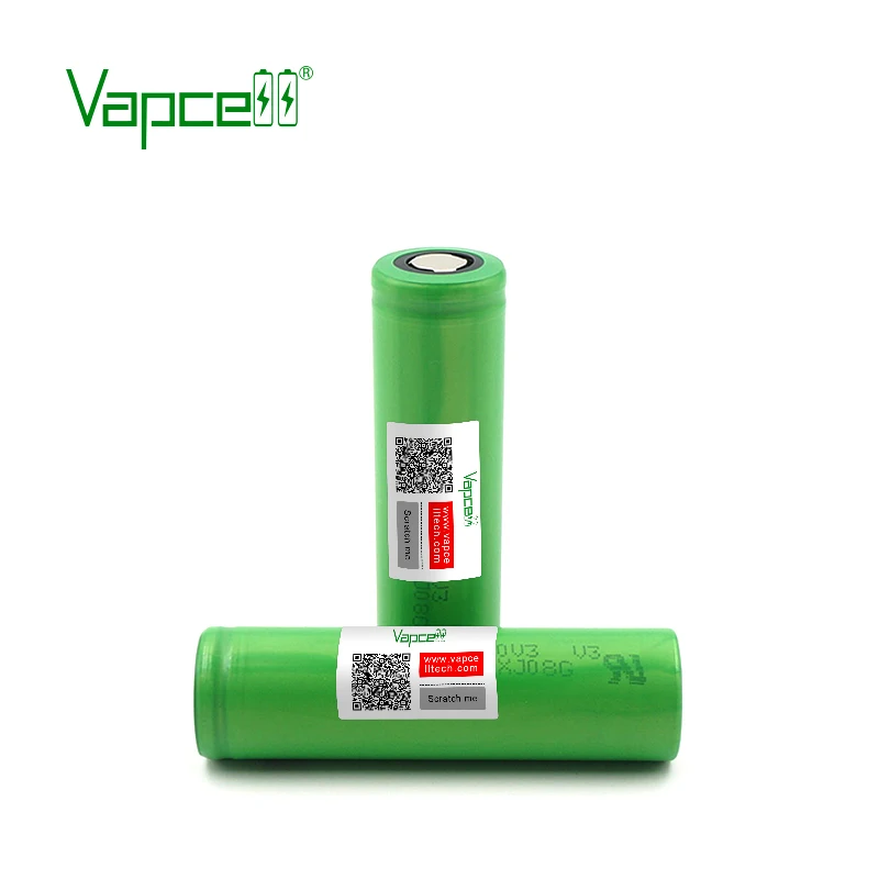 Vapcell 100% оригинал 18650 2250 мАч 10a 3 7 в батарея V3 плоские/кнопочные аккумуляторные