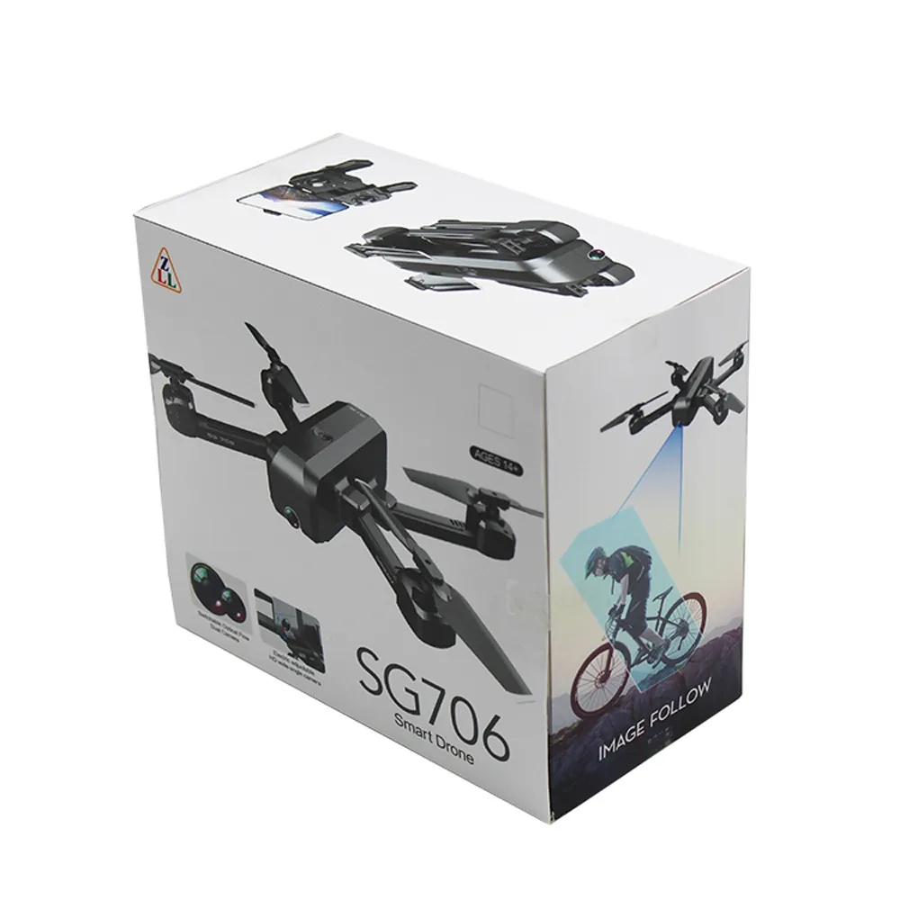 Дрон SG706 с двойной камерой 4K HD 5G Wifi FPV Дрон Радиоуправляемый квадрокоптер удерживающий высоту следущий за мной Радиоуправляемый вертолет Дроны с камерой HD