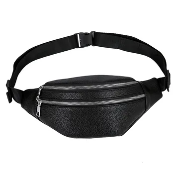 

2020 Womens Waist Bag Fanny Pack PU Bag Belt Purse Small Purse Phone Key Pouch White Black Female Purse Chest Bag Wild#LR1