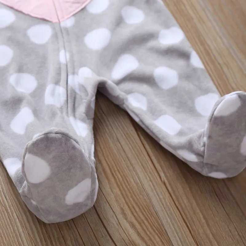 3M-1Y Baby Boys Girls Long Sleeve Jumpsuit Cotton Cute Cartoon Spring And Autumn Romper 4Colors