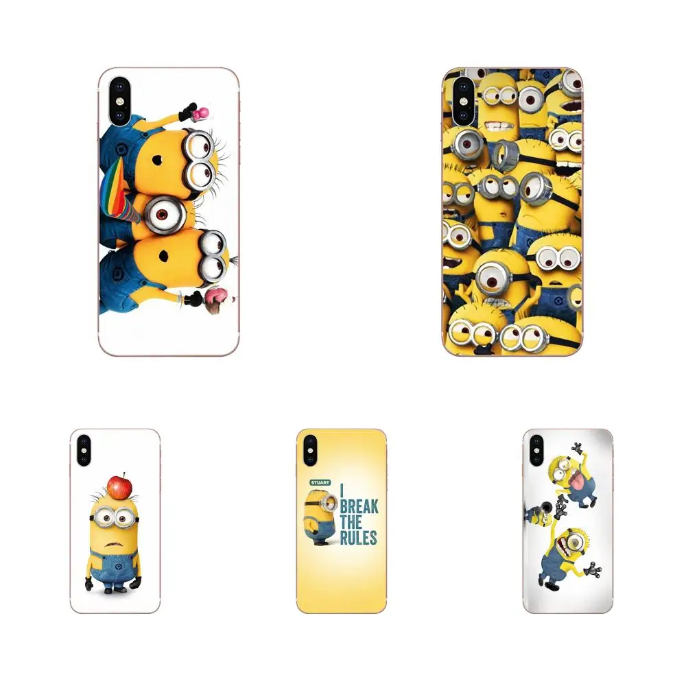 Ультра тонкий узор с принтом Миньоны для Galaxy J1 J2 J3 J330 J4 J5 J6 J7 J730 J8 2015 2016 2017 2018 mini Pro |