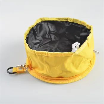 

Waterproof Dog Cat Collapsible Pet Dish Portable Foldable Bowl Travel Outdoor Feeder with Zipper Durable Food Water Containers