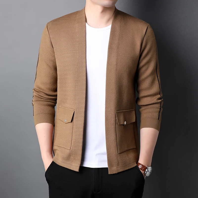New Brand Fashion Japanese Autum Winter Knit Streetwear Cardigan Men Sweater Casual Coats Jacket Top Quality Men's Clothing