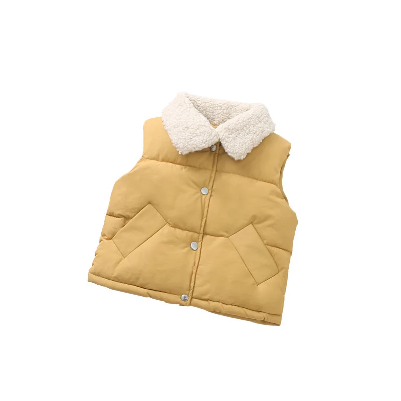 waistcoat Детские зимние пуховики Детские пуховые пальто для мальчиков и девочек Теплые зимние комбинезоны с капюшоном для малышей Детская Повседневная Верхняя одежда - Цвет: waistcoat