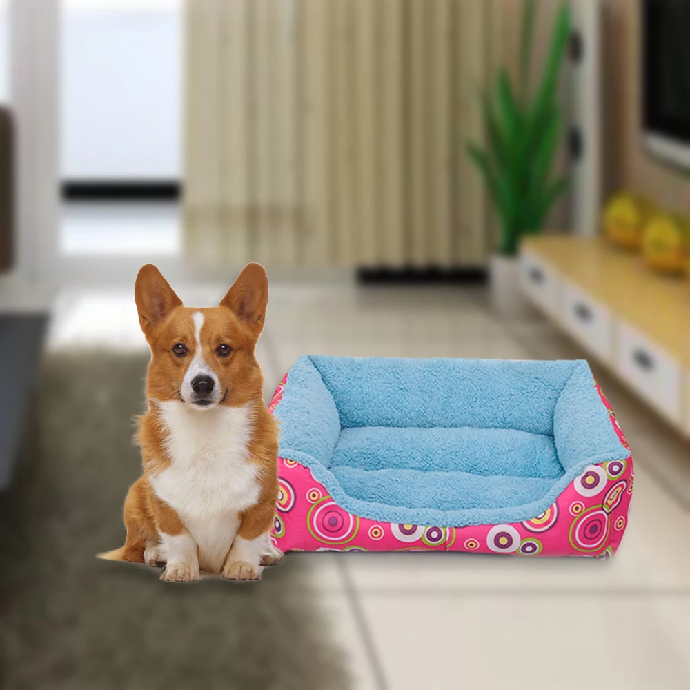 Dog Bed Circle Pet Sofa Mat Waterproof Bottom Soft Fleece Warm Cat Bed Mattress House Pet shop Drop shipping cama perro 5