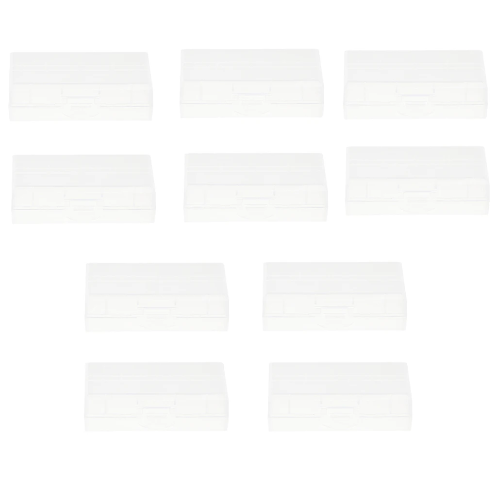 10 PCS Battery Storage Case/Box/Organizer/Holder for 18650 Batteries Cell Battery