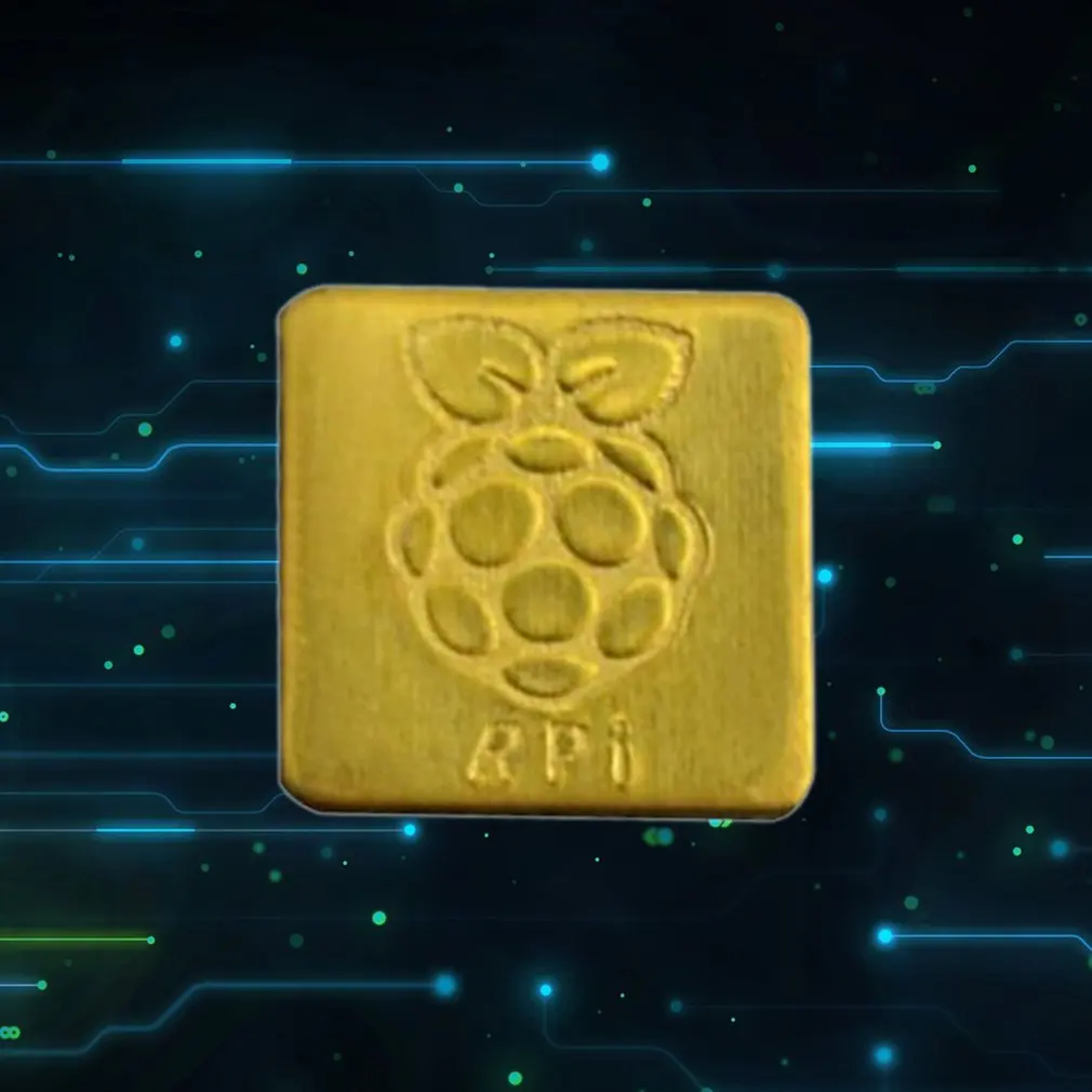 Подходит для Raspberry Pie 3b + теплоотвод цельный Чистый медный