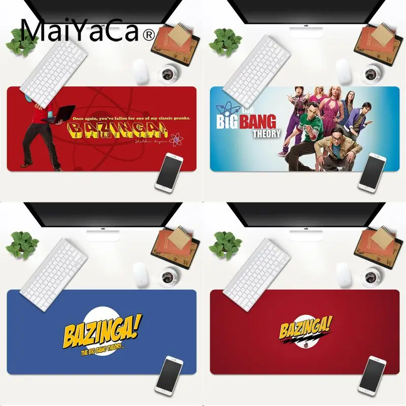 

Bazinga The Big Bang MousePads Computer Laptop Anime Mouse Mat Gaming Mouse Pad Large Deak Mat 700x300mm for overwatch/cs go