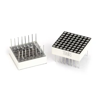 

LED Dot Matrix Display Module Red 3mm 16 Pin 8x8 Common Anode AS99