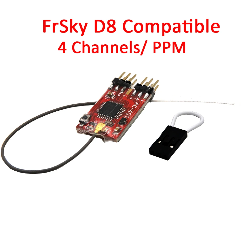 FrSky джемпер D8 совместимость 4/8 канальный приемник AC401/F80/F802er для FrSky X9D/X9D P/QX7, XJT, DFT, DJT, метил-dht модули