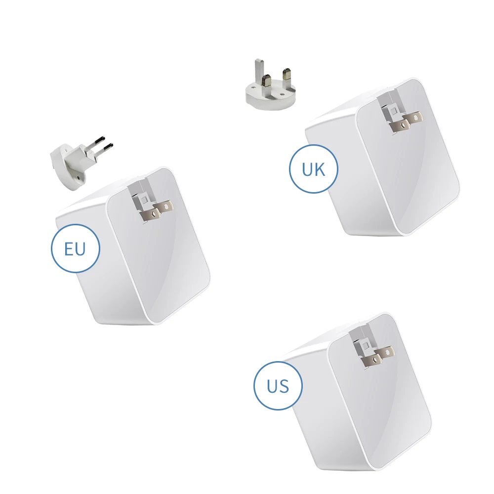WLX-A9T Смарт многопортовое USB быстрое зарядное устройство портативное быстрое зарядное устройство Множественная Защита цифровой дисплей QC 3,0 для ноутбуков EU Plug