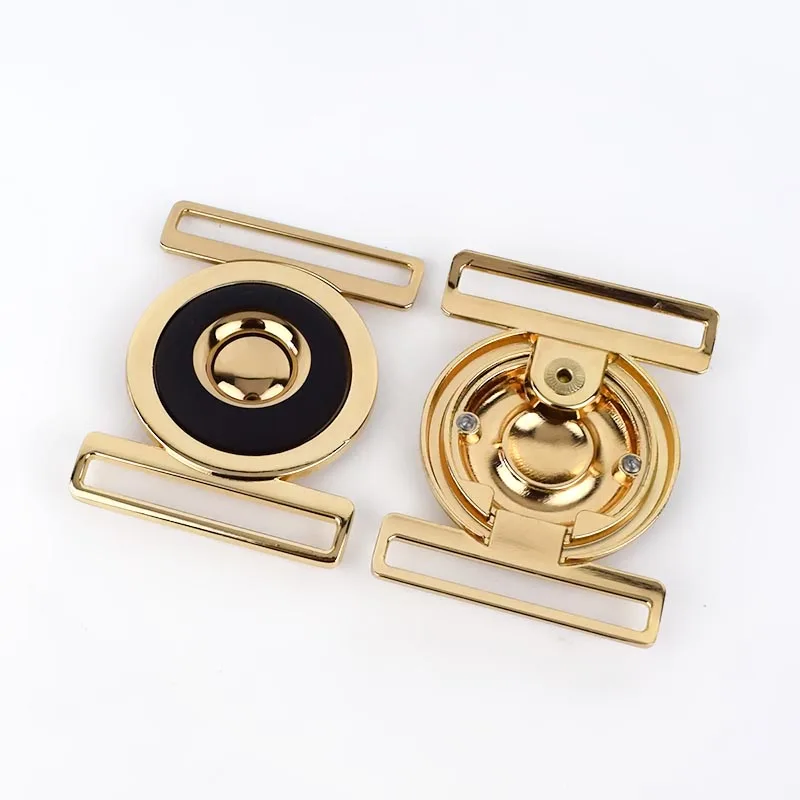 Gold Meetee 2/5/10 шт ID50mm металла одежда с поясом скоба для крепления Ремесла декоративные пряжки DIY пальто одежды сумки, швейные принадлежности BD392 - Цвет: Gold