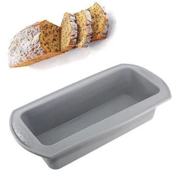 

Big Rectangle Silicone Cake Mold DIY Bakeware Loaf Bread Baking Dish Toast Box Cheese Box Muffin Cupcake Chocolate Fondant Molds