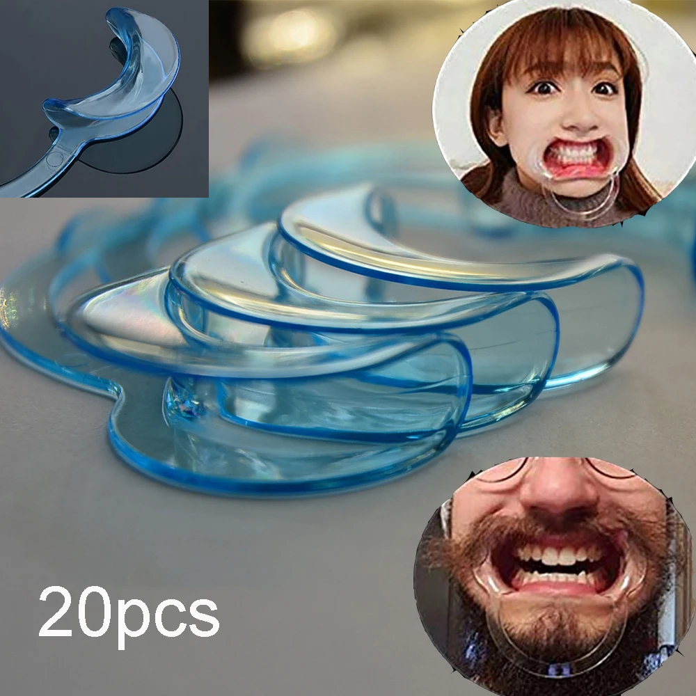 

20pcs C Shape Mouth Opener Mouth Gag Dental Tools Cheek Retractor Mouth Spreader Lip Oral Clean Opener Dentist Materials