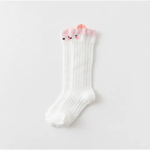 1 Pair Pinkwhite 3 пары, милые хлопковые носки для малышей гольфы для маленьких мальчиков и девочек дышащие гетры для новорожденных, носки для малышей От 0 до 5 лет - Цвет: 1 Pair Pinkwhite
