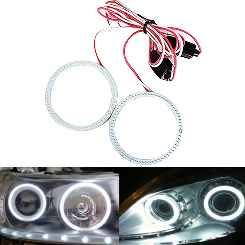 

Wholesale 60mm-120mm White LED COB Car Eyes Ring Light Width Lamp Fog Ring Decorative Lamp V6