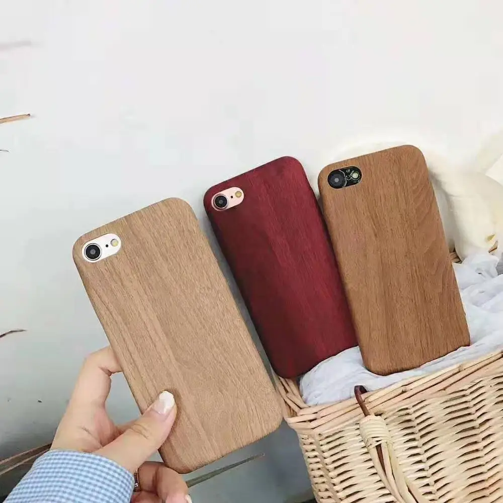 Винтажный однотонный чехол для телефона с текстурой древесины iPhone 11 Pro XS MAX XR X 8 7 6