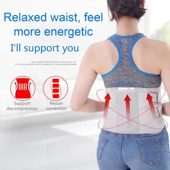 

New Tourmaline Magnetic Self-heating Belt For The Back Tourmaline Waist Product Therapy Ceinture Support Brace lumbar Massage