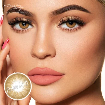 

2pcs/pair Contact Lenses Eyes Cosmetic Yearly Colored Contacts Lenses For Eye Smoky Series Beautiful Pupil Lentes De Contacto