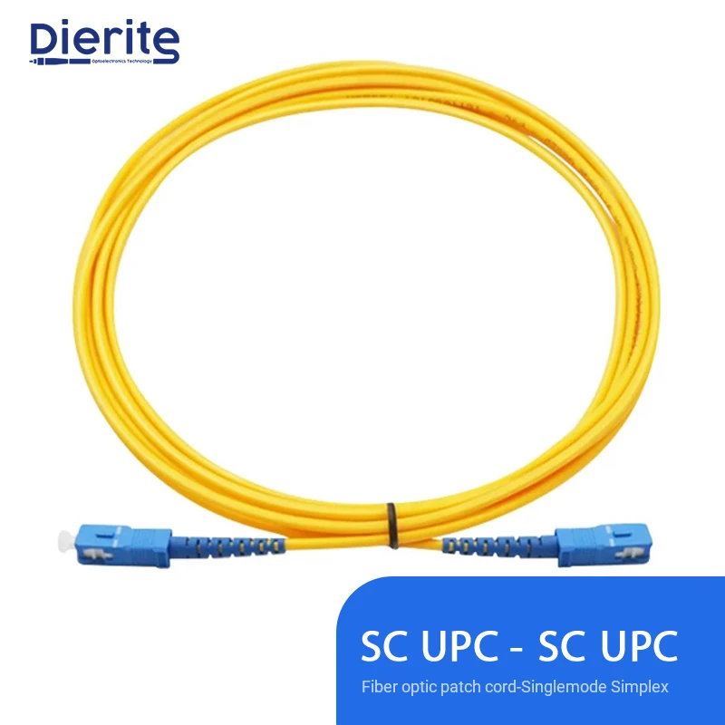 Одномодовый Simplex SC UPC к оптоволоконный соединительный кабель SM 2 0 мм 9/125um FTTH