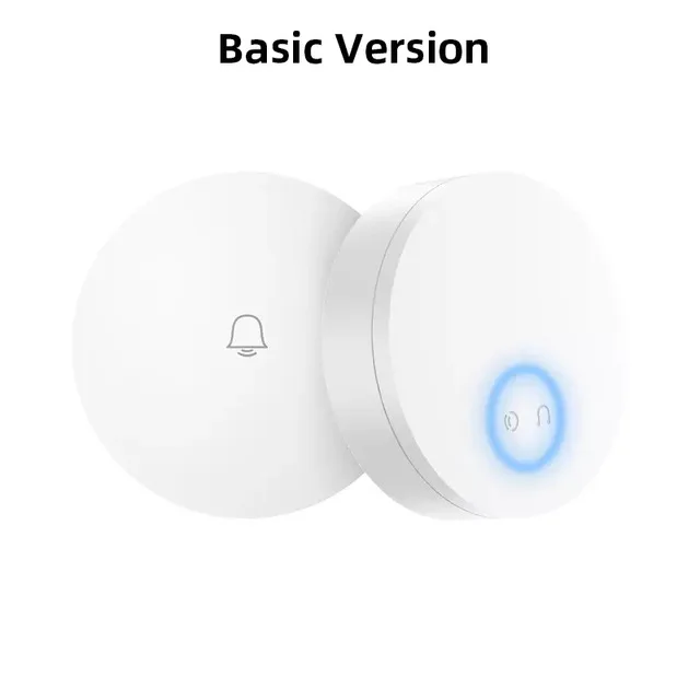 basic version Xiaomi Mijia Linptech wifi самогенерирующийся беспроводной дверной звонок работает с приложением Mijia умное управление функцией памяти AC 110-240V - Цвет: basic version