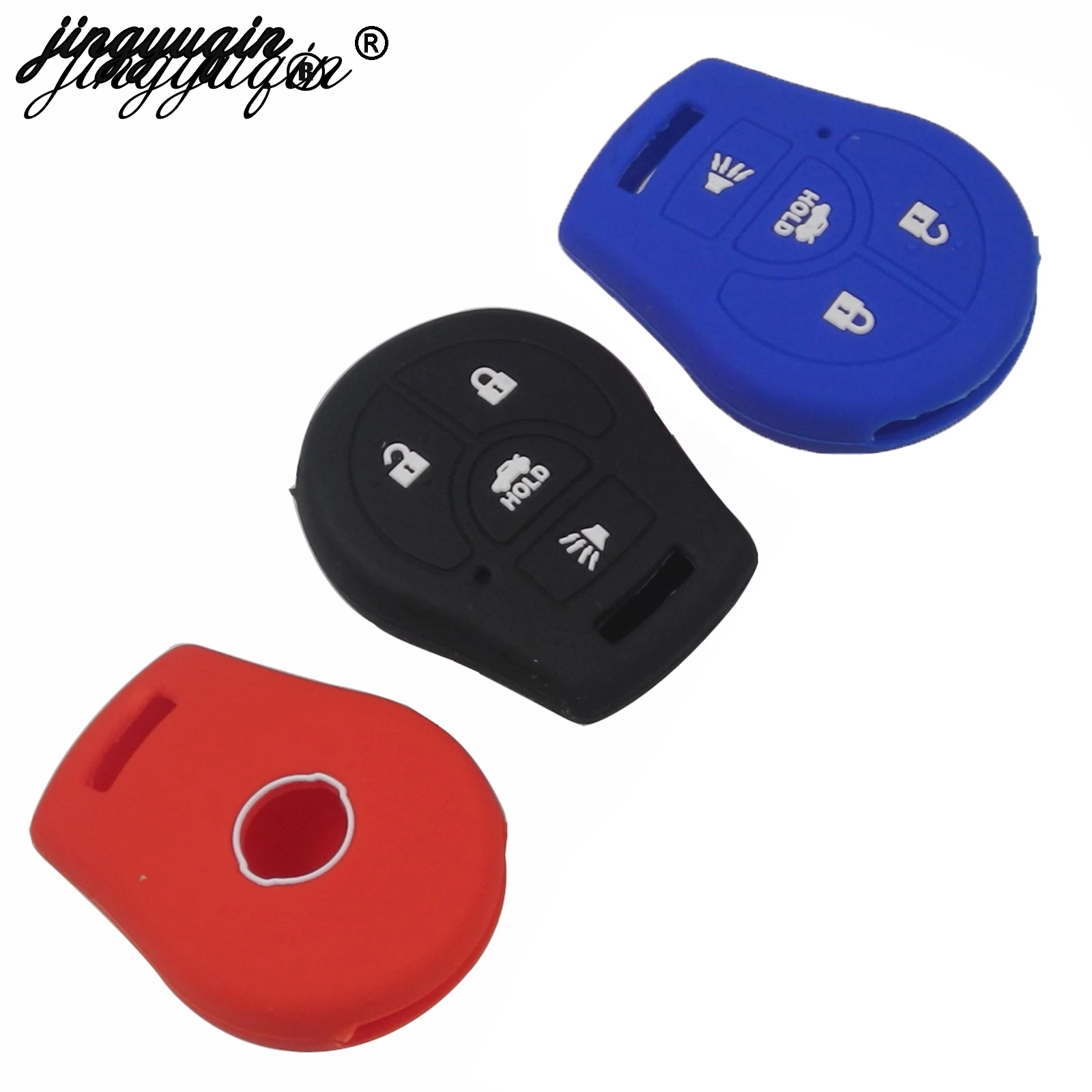 Colorful Silicone Soft Rubber 2/3/4 Button Car Key Fob Case Cover For Nissan Juke Micra Qashqai Holder Protector | Автомобили и