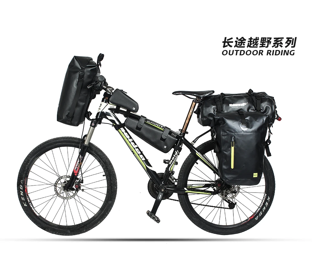 Flash Deal RHINOWALK Waterproof 20L Bicycle Backpack MTB Folding Bike Bicycle Front Handle Bar Bag Cycling Travel Riding bolso bicicleta 25