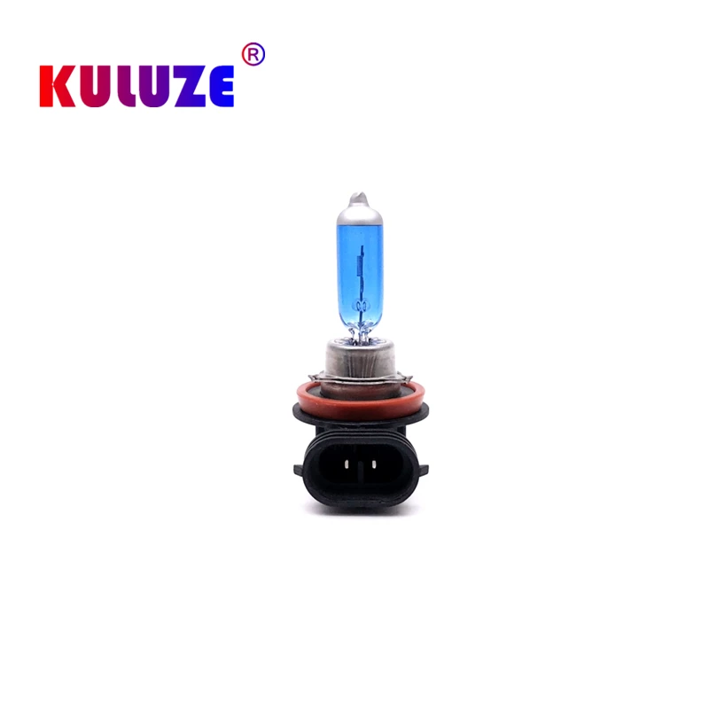 KULUZE 10개입 H8 12V 35w 할로겐 자동차 안개등 고품질 55W PGJ19-1 석영 유리 전구 슈퍼 화이트 도매 할로겐 전구