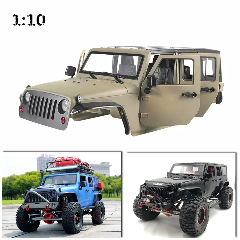 

Unassembled 12.3inch 313mm Wheelbase jeep Wrangle Body Car Shell for 1/10 RC Crawler Axial SCX10 II 90046 Upgrade refit &Trx4