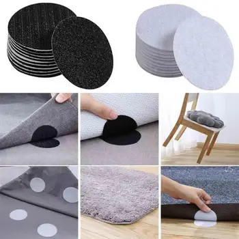 

5Pcs Bed Sheet Carpet Strong Self Adhesive Fastener Anti Slip Dots Stickers