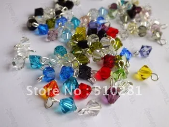 

Mixed 500piece 8mm shiny Crystal Bicone Charm Beads