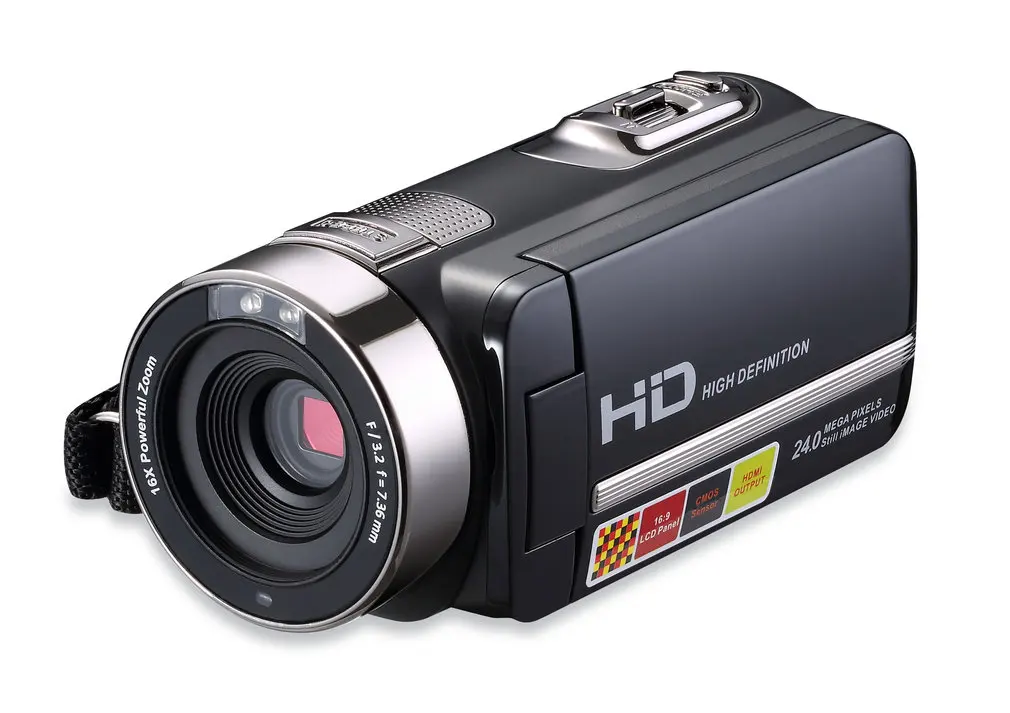 5,0 м HD CMOS сенсор 3,0 дюймов TFT вспышка цифровая камера 24,0 МП FHD ЖК-экран вращения цифровая камера с 16X цифровым зумом