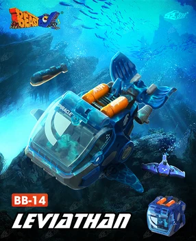 

Transformation 52TOYS BEASTBOX beast series Leviathan whale PVC Actin Figure Kid Doll