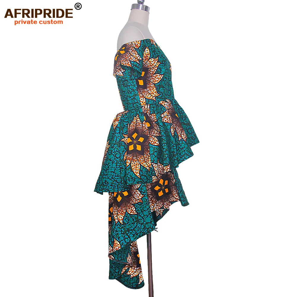 Африканская одежда для женщин AFRIPRIDE Анкара v образный вырез открытые плечи пальто
