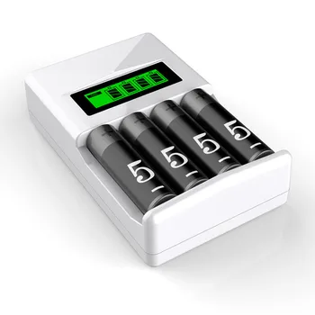 

1.2V Four slot battery Charger Intelligent smart Fast Charger charging device for AAA/AA Battery with LCD display No 5 and No 7