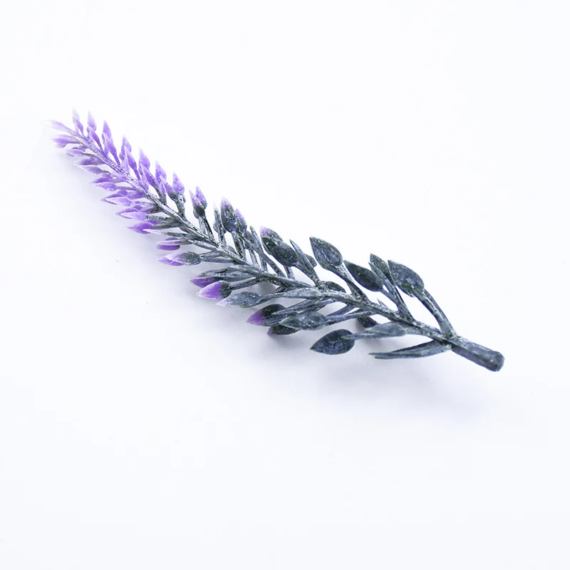 lavender 10 шт Лавандовые пластиковые цветы DIY коробка для свадебных подарков рождественские украшения для дома Рождественская гирлянда искусственные растения дешево - Цвет: lavender
